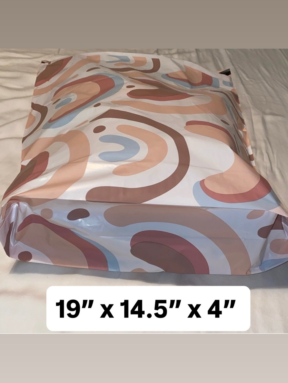 100 Pack of Large Boho Poly Mailers